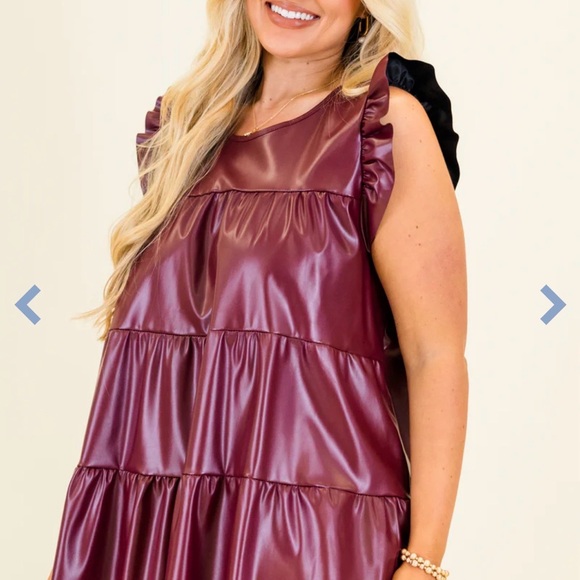 Chic Soul Tops - Burgundy Flirty Fun Top